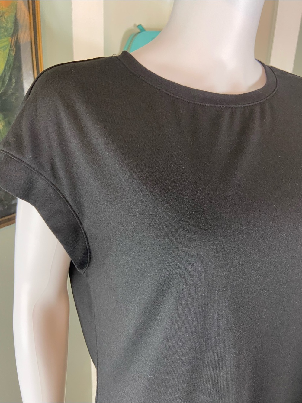 New NWT Automet Black Short Sleeve Basic Tee T Shirt Large L - Picture 4 of 8